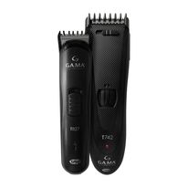 Kit Máquina de Cortar Cabelo Black Titanium Usb T747 Ga.Ma Bivolt