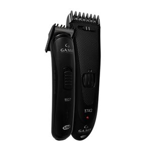 Kit Máquina de Cortar Cabelo Black Titanium Usb T747 Ga.Ma Bivolt