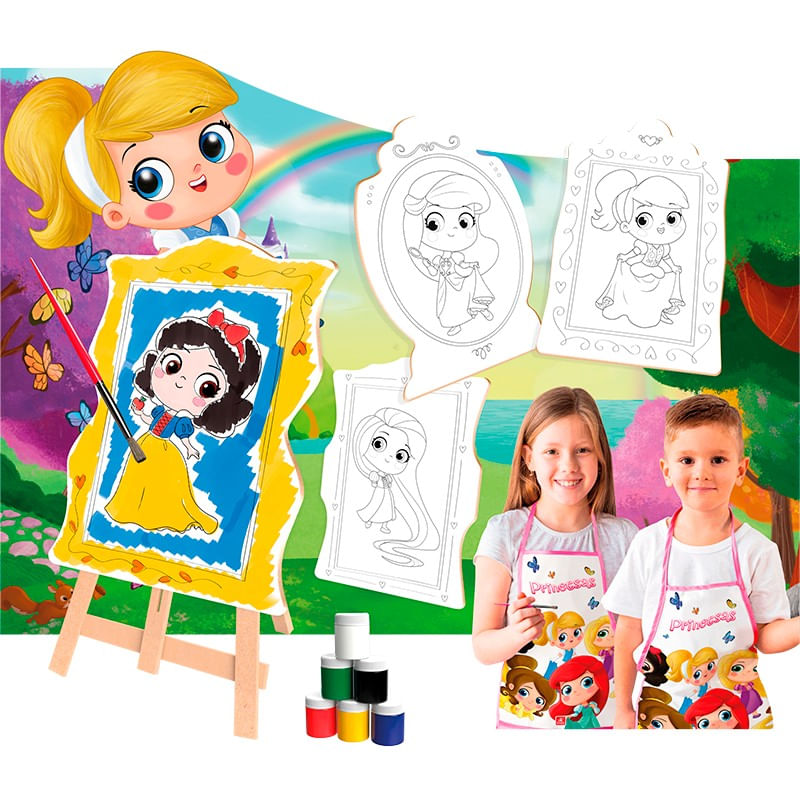 Kit-de-Pintura-Infantil-Princesas-Brincadeira-de-Crianca-13-pecas-135320