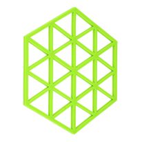 Apoio de Silicone Hexa Verde Ikinci 19cm x 16,5cm