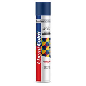 Tinta Spray Uso Geral Baston 250ml Azul Escuro