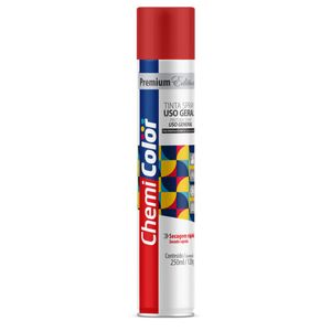 Tinta Spray Uso Geral Baston 250ml Vermelha