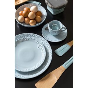 Prato para Sobremesa de Porcelana Mia Celeste Oxford 21cm