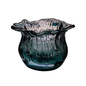 Mini Vaso Transparente Azul Tuut 10cm x 7,5cm