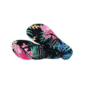 Sandália Slim Floral Preto Havaianas