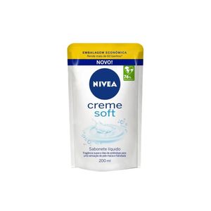 Refil de Sabonete Líquido Creme Soft Nivea 200ml