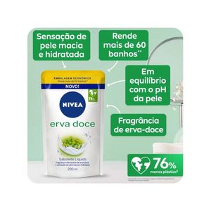 Refil de Sabonete Líquido Erva Doce Nivea 200ml