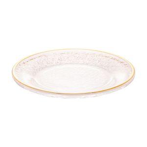 Prato de Sobremesa de Cristal Martelado Lyor 20cm