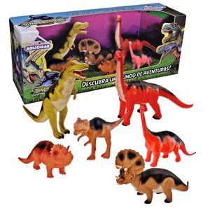 Dinossauros Evolução Adijomar 6 peças