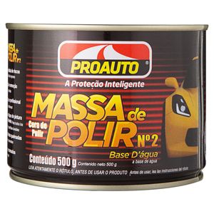 Massa de Polir nº2 Proauto Base de Água 500g