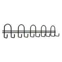 Cabide Multiuso Preto Metaltru 10 Ganchos