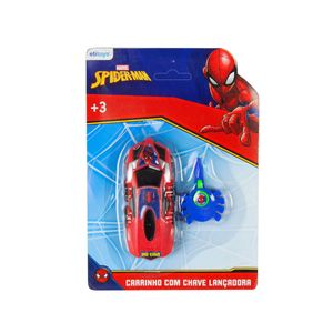 Carrinho com Chave Lançadora Homem Aranha Etitoys