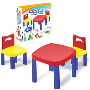 Mesa Super Atividades Simo toys 3 peças