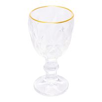 Taça de Vidro Diamond Fio de Ouro Lyor 50ml