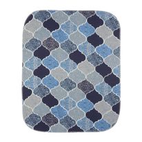 Jogo de Tapetes para Banheiro Pop Azul Turquesa Tapetes Júnior 3 peças