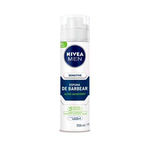 Espuma de Barbear Sensitive Nivea Men 200ml