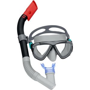 Kit de Mergulho com Máscara Snorkel Blackstripe Bestway Cinza