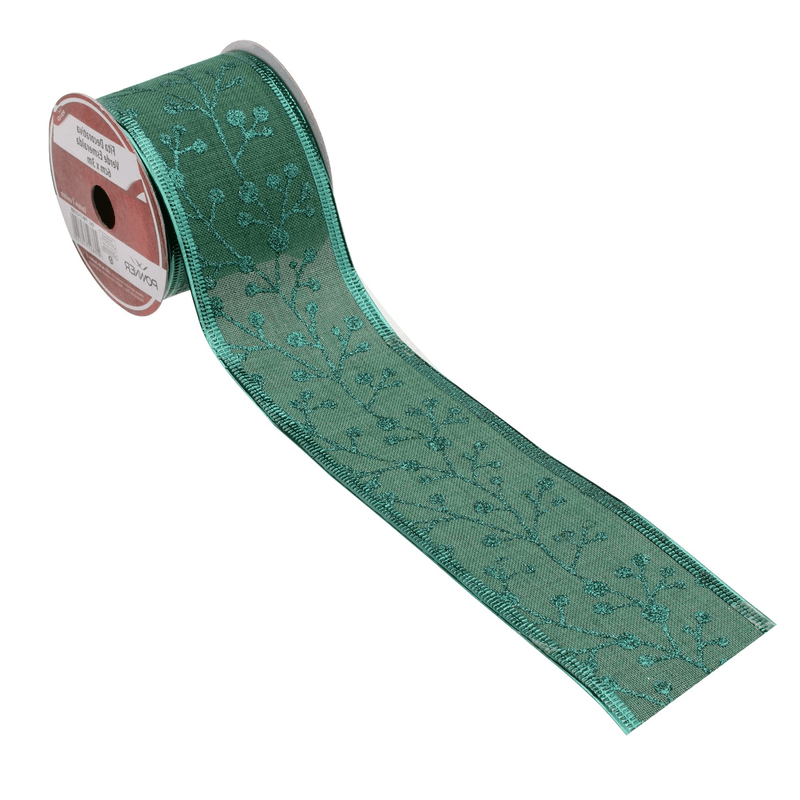 Fita-Decorativa-de-Natal-Verde-Esmeralda-Powner-6cm-x-3m-136931