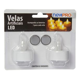 Vela Artificial Led Newpro com 2 peças