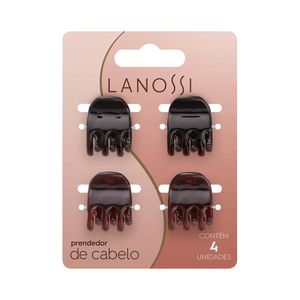 Conjunto de Presilhas para Cabelo Pequena Lanossi 4 peças