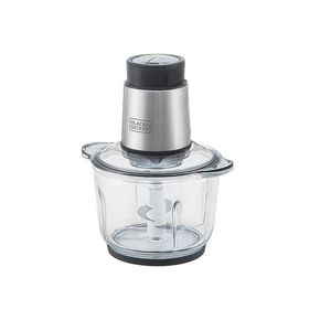 Processador Inox com Tigela de Vidro Black+Decker 300W