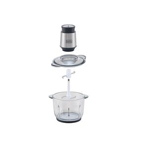 Processador Inox com Tigela de Vidro Black+Decker 300W