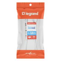 Cordão Prolongador Branco Daneva 80cm 20A