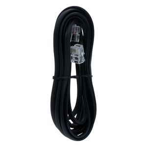 Cordão Jack Liso Preto para Telefone Mavel 1,5m