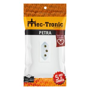 Tomada 2 Pinos + Terra Mec-Tronic Petra 20A