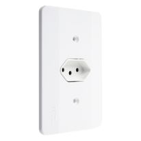 Tomada Horizontal 2 Pinos + Terra Mec-Tronic Millenium 10A