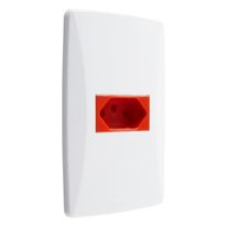 Tomada Horizontal Vermelha 2 Pinos + Terra Mec-Tronic Petra 20A