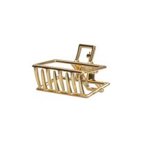 Presilha de Cabelo de Metal Média Lanossi Gold