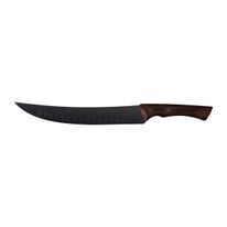 Faca para Carne Black em Aço Inox Escurecido com Cabo de Madeira Tramontina Churrasco 10"