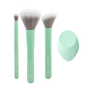 Conjunto de Pincéis para Maquiagem Lanossi Mint 5 peças