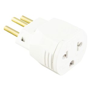 Adaptador para Tomada 2 pinos + Terra Alumbra 10A