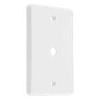 Placa Cinza com Furo Coaxial Mec-Tronic Clássica 4x2"