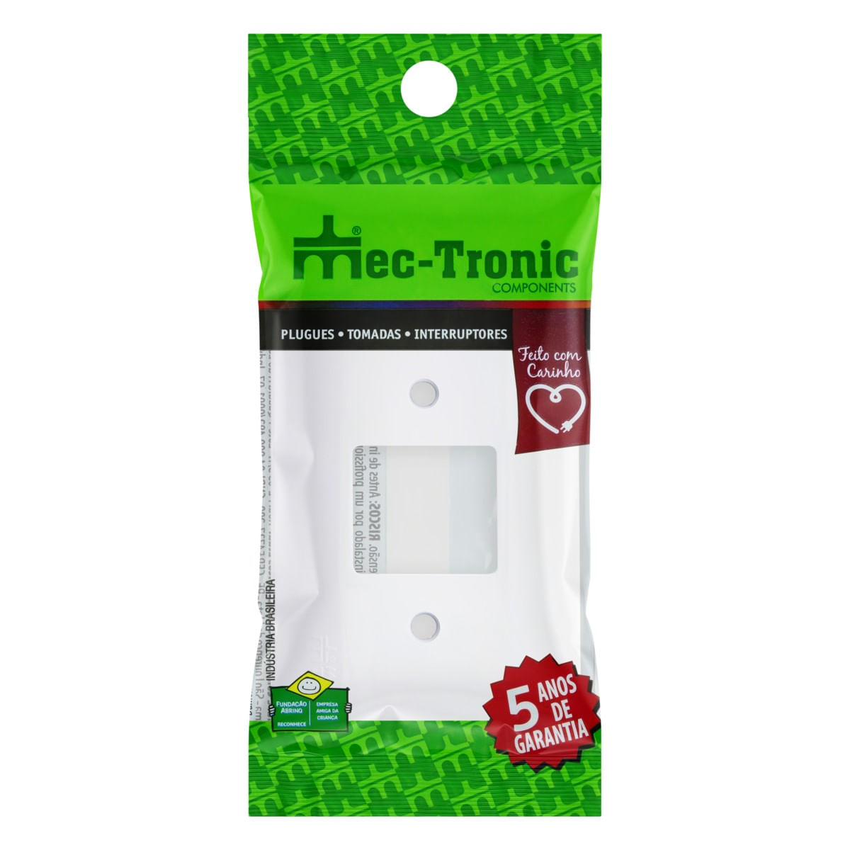 PlacaBrancacom2PostoparaInterruptorMec-TronicMillenium4x2``-44237