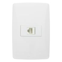 Tomada RJ45 Branca Mec-Tronic Petra