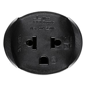 Adaptador Universal para Tomada 2 pinos + Terra Mec-Tronic 10A Preto