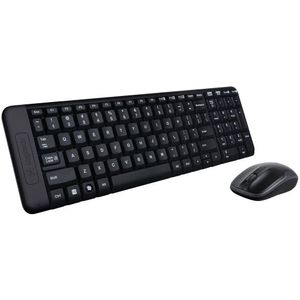 Teclado + Mouse sem Fio MK220 Logitech Preto