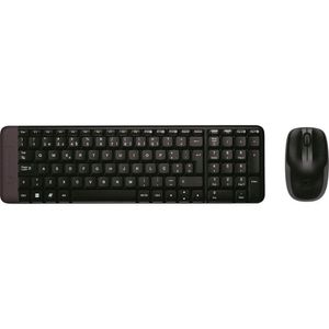 Teclado + Mouse sem Fio MK220 Logitech Preto