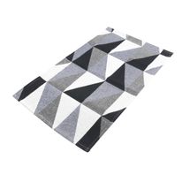 Trilho Dubai Emborrachado Preto e Caramelo Comercial Têxtil 40cm x 70cm