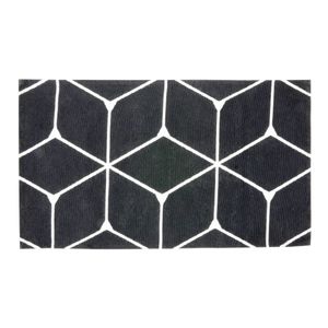 Trilho Atenas Emborrachado Preto Comercial Têxtil 40cm x 70cm