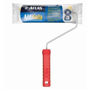 Rolo de Lã para Pintura Antigota Atlas com Suporte 15cm