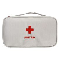 Necessaire First Aid Cinza Newpro 23cm x 13cm