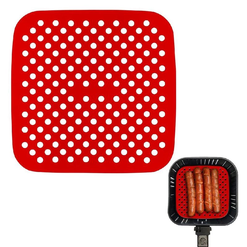 Forro-de-Silicone-Quadrada-para-Air-Fryer-Ikinci-Vermelho-18cm-142758