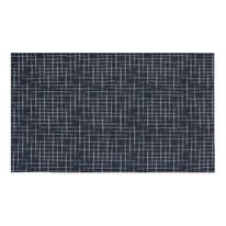 Tapete de Sala Napoli Azul Marinho Comercial Têxtil 132cm x 150cm
