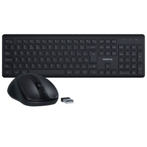 Kit Teclado + Mouse sem Fio CSI50 Intelbras Preto