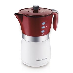 Cafeteira Elétrica Hamilton Beach Branca e Vermelha 220V