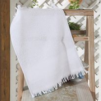 Toalha de Lavabo Capri II Branca Döhler 36cm x 25cm